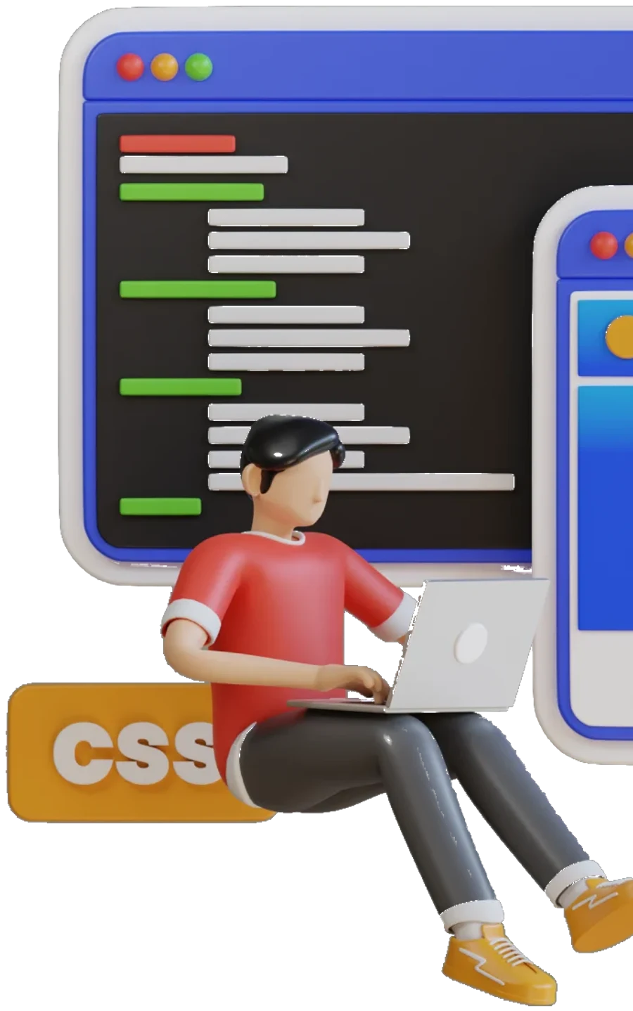 Developer coding your website from scratch